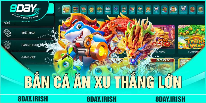Trải nghiệm bắn cá sôi động cùng nhà cái 8Day